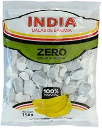 Bala Banana Zero Açúcar Sem Glúten Sem Lactose 100% Natural