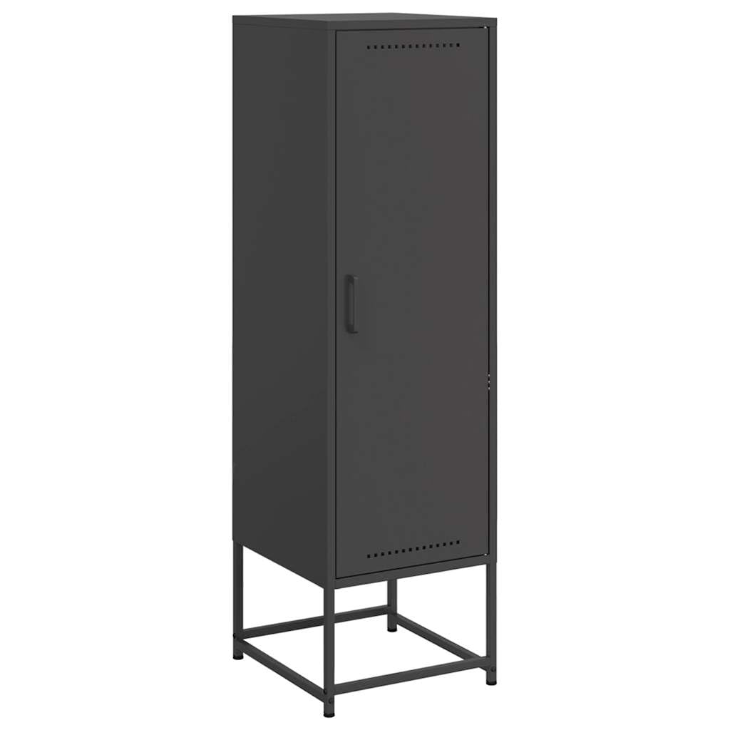 Armadio alto nero, 36 x 39 x 123 cm, in acciaio, design