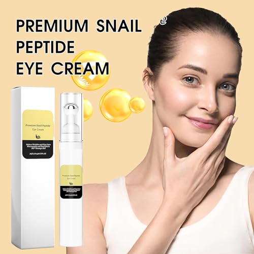 Snail Peptide Eye Cream with Snail Mucin + Niacinamide, Eye Serum Roller, Snail Eye Cream for Dark Circles and Puffy Eyes, Under Eye Cream Anti Aging Anti Wrinkle Fine Lines, Korean Skin Care - Image 8