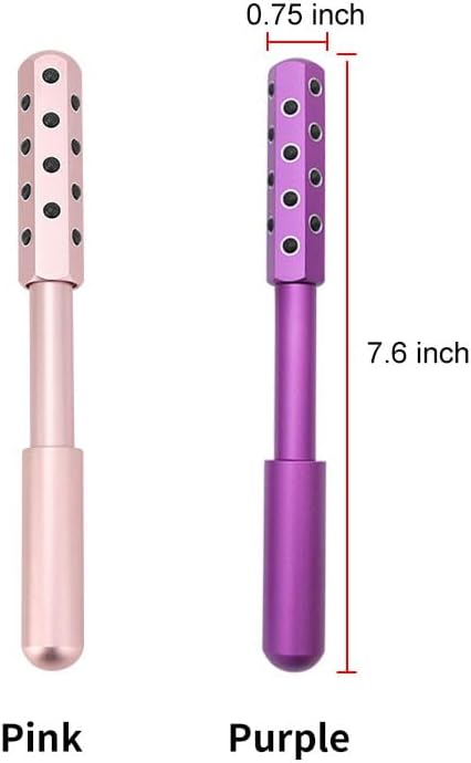 24-Stone Germanium Facial Roller – Cooling Face & Eye Massager for Lifting, Sculpting, De-Puffing, Neck & Jawline, Anti-Aging Skincare Tool