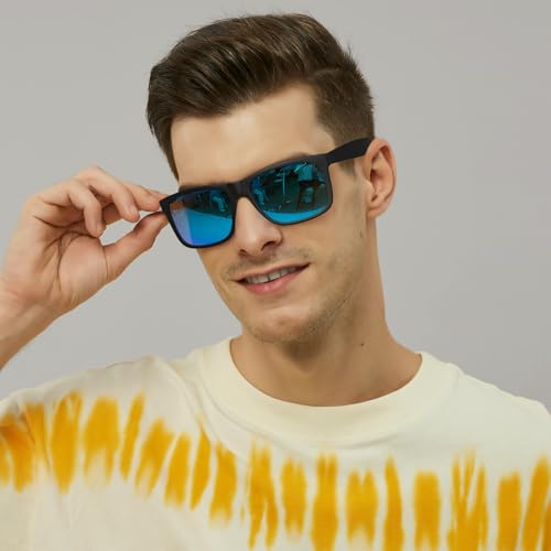 STGATN Polarized Mens Sunglasses, 2 Packs, No Slip Matte TR90 Frame, UV Protection ST0653