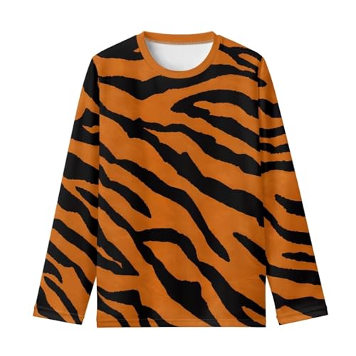 Kids Novelty 3D Graphic Thin Fall T Shirts Funny Print Pullover Tees Long Sleeve T Shirts 3-16 Years