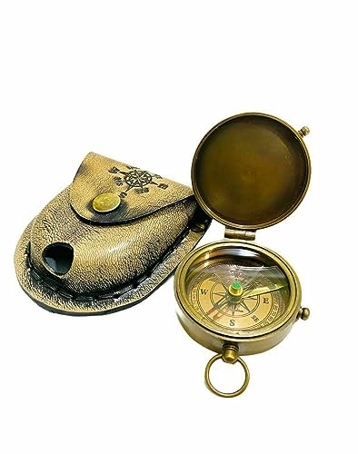 Brújula Grabada "To My Husband" con Estuche de Cuero, Compass de Navegación miniatura 3