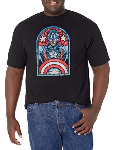T-Shirt Marvel Homme XL Noir Grande Taille Tall Vêtement T-Shirt Motif Capuchon
