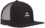 RVCA Men's Va All The Way Trucker Cap, Black/Cement, One Size