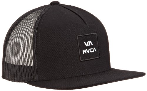 RVCA Men's Va All The Way Trucker Cap, Black/Cement, One Size
