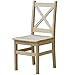 k koma Stuhl KREUZSTUHL MASSIV Kiefer Holz -NEU restaurantstuhl MASSIVHOLZ (Kiefer LACKIERT)