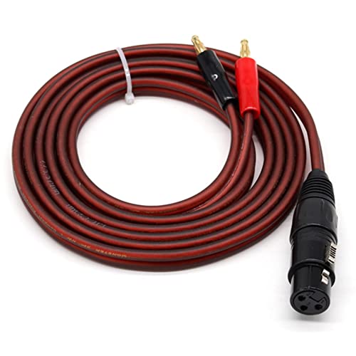 Cable de altavoz XLR a banana para eliminar ruidos en equipos de música 6
