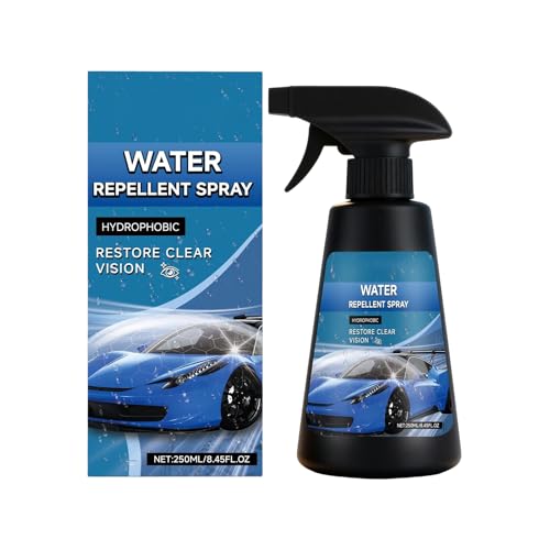 Spray detergente per parabrezza - Formula idrofobica antipioggia da 250 ml, liquido per la pulizia dei vetri di auto e camion, protegge il vetro e migliora la visibilità per la guida sicura, l'automot