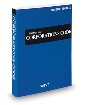 Paperback California Corporations Code, 2013 ed. (California Desktop Codes) Book