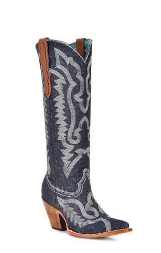 Corral Boots Women's Embroidered Tall Pointed Toe Western Boot