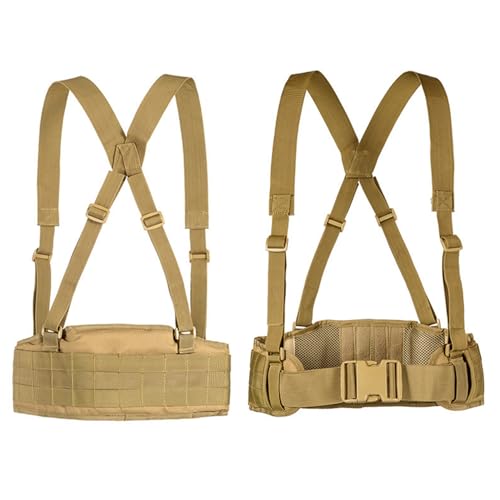 Cinturón molle acolchado de combate con correas libres ajustables para airsoft 2
