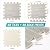 Tinideya 48 Pcs Printed Foam Tiles Bulk 12 x 12 Inch Interlocking Foam Mats Wood Grain Puzzle Floor Mat Tiles EVA Floor Padding Exercise Flooring with Border for Home Gym Playroom Kids(Gray)