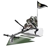 EVERCROSS Hoverboard Go Cart, Accesorio para Asiento de Hoverboard con Longitud de Marco Ajustable para Hoverboard de 6.5 '8' 10 ', Apto para Niños y Adultos