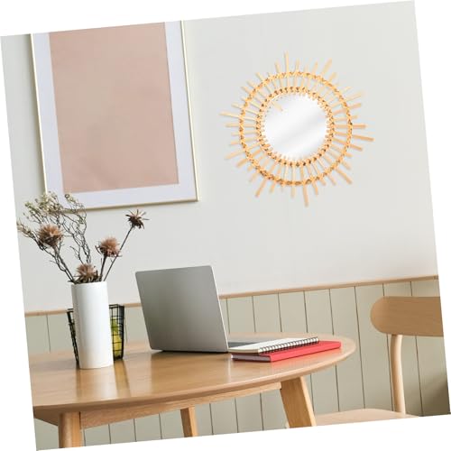Miroir mural rotin rond : la solution déco pour murs vides - 4