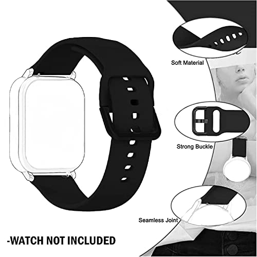 Image of Valente Premium Silicone Buckle 22 mm Watch Strap Compatible with Noise Colorfit Pro 3,Assist,Colorfit Ultra,Oneplus Watch, Fossil Gen 5E, Gen 5(44mm),Realme Watch 2 Pro