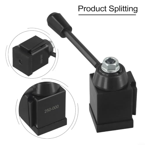 Soporte para herramientas de cuña para torno FX con bloqueo rígido anti vibración en ranurado 7