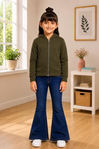 Image of ADBUCKS Girl's Cotton Hooded Sweatshirt