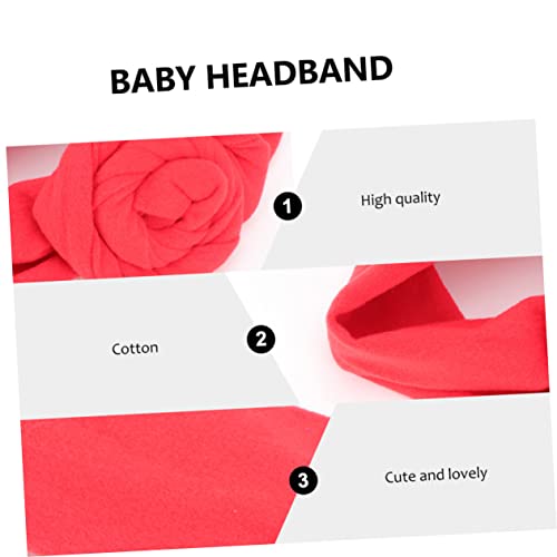 BESPORTBLE Elastic Red Bowknot Headband for Soft Cotton Hair Hoop Hair Accessories for Childrens Parties Birthdays Halloween and Daily Wear3