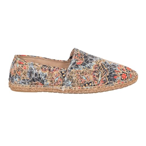 Image of Mens Espadrille Canvas Casual Shoes | Colour - Floral Multicolor