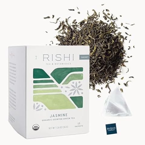 Rishi Tea Jasmine Green Tea Sachets Cover
