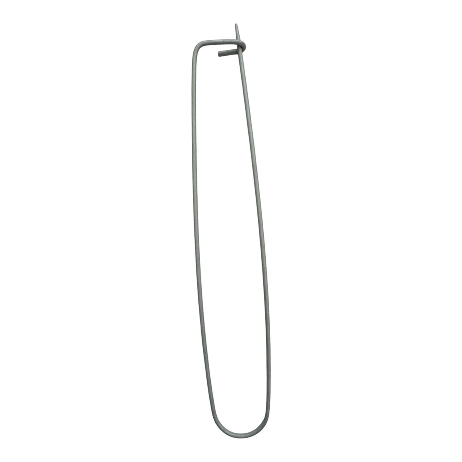 AARNAV Stitch Holder 17cm Stitch Holder Grey, Aluminium Stitch Holder | Aluminum Yarn Stitch Holder | Crochet Knitting Needle Markers Accessories DIY Knitting Notions Crochet Needle Hooks DIY Craft