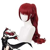 Chtom Juego Persona 5 Yoshizawa Kasumi Wig Cosplay Disfraz de Cosplay Resistente al calor Pelo sintético de las mujeres Pelucas de juego