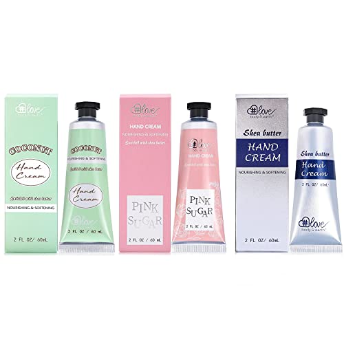 Body & Earth # Love Hand Cream Gift Set - Hand Cream Set For Women, Shea Butter Hand Care Cream For Dry Hands, 3X2.0 Oz Travel Size Hand Lotion Set, Christmas Gift Set For Women #TOP6