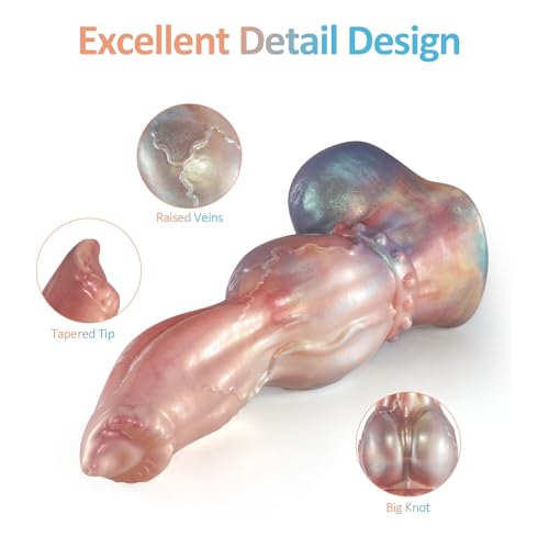 Image of 14 Inch Huge Thick Monster Dildo, XXXL Big Fantasy Knot Dildos | 4.1'' Diameter, Strong Suction Cup, Silicone Material, Giant Size, For G-Spot Anal Play, Adult Sex Toys, For Women Men Gay