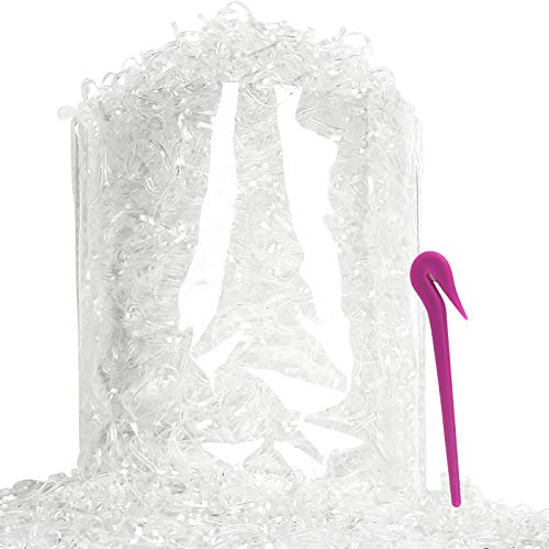 Teenitor 4000pcs Clear Elastic Hair Ties With Hair Band Pick Cutter, Wholesale Stretchy Rubber Hair Bands For Kids Girls And Adult Hair Styling