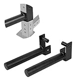 ZOVOTA Olympic Weight Plate Holder Attachment Fits 2' x 2' Weight Strength Training Plates Tube Power Cage Set of 2 Storage Rack
