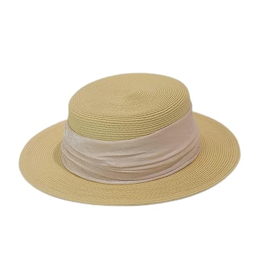 Chapeau plat décontracté pour femmes ZYFSHA avec larges bords contre le soleil