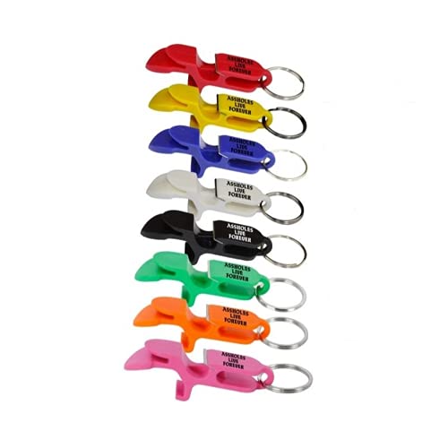 Ouvre-Bouteille Personnalisé, Beer Bottle Openers, Ustensiles De Cuisine, Porte-clés Anneau 4 en 1, Accessoires De Cuisine, Gadget Cadeau De Fête, Beecreative Gifts (2 PCS Random) Cover