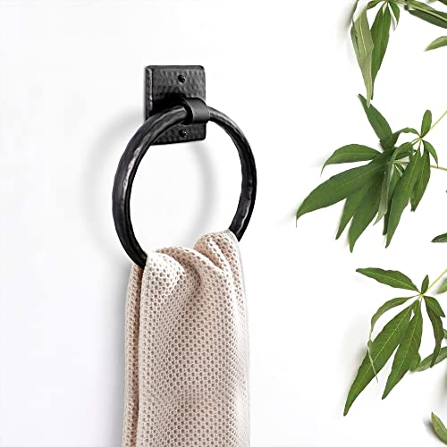 Monarch-Abode-19131-Round-Towel-Ring-Holder-Hand-Hammered-Wall-Mount-Towel-Ring-for-Bathroom-Kitchen-Metal-Hand-Towel-Hanger-Rustic-Hand-Towel-Holder-for-Bathroom-Wall-Mounted-Towel-Ring Monarch Abode 19131 Round Towel Ring Holder Hand Hammered Wall Mount Towel Ring for Bathroom Kitchen Metal Hand Towel Hanger Rustic Hand Towel Holder for Bathroom Wall Mounted Towel Ring