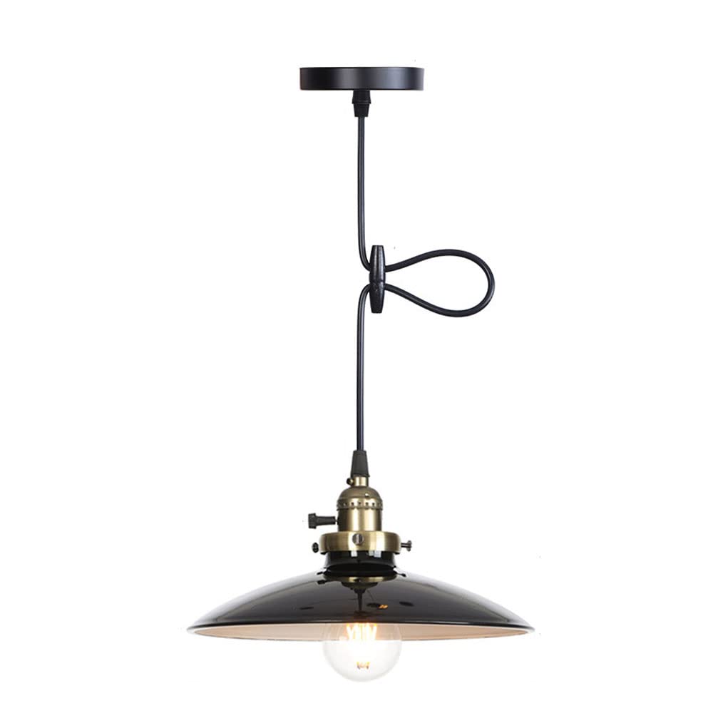 HXYSXHJUO Rustic Farmhouse Chandelier - Adjustable Metal Hanging Light Fixture for Dining Room & Kitchen Island(4)