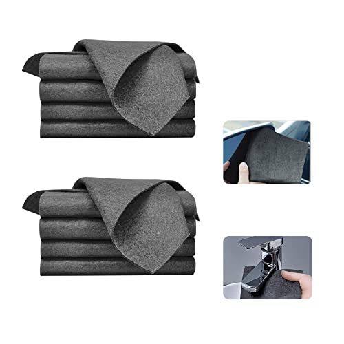 HASAIKA Paño De Limpieza Mágico, Paños de Microfibra sin Rayas, Paños De Limpieza De Vidrio De Microfibra, Limpieza De Vidrio Reutilizable Multiusos, Ventanas, Espejos, Automóviles Cover