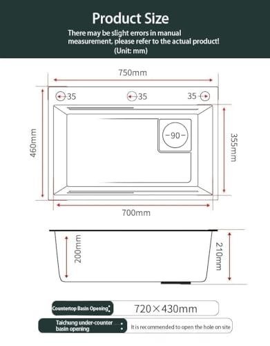 Image of CROCODILE Nano Black Single Bowl Smart Kitchen Sink, 304-Grade Stainless Steel, 30x18x9 inches, Matte Black Finish, with Integrated Waterfall, Cup Washer, Drain Basket, RO Tap and Pull Out Faucet
