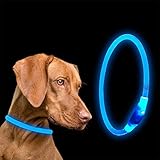 Alta visibilidad: nuestro collar de perro luminoso puede permitir eficazmente que la circulación vea a tu mascota y evitar cualquier peligro potencial durante las actividades nocturnas. El collar de perro LED es inofensivo para los ojos del animal.