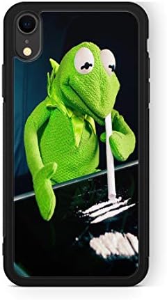 407Case Fits iPhone XR The Frog on Cocaine Protective Rubber Phone Case (iPhone XR)