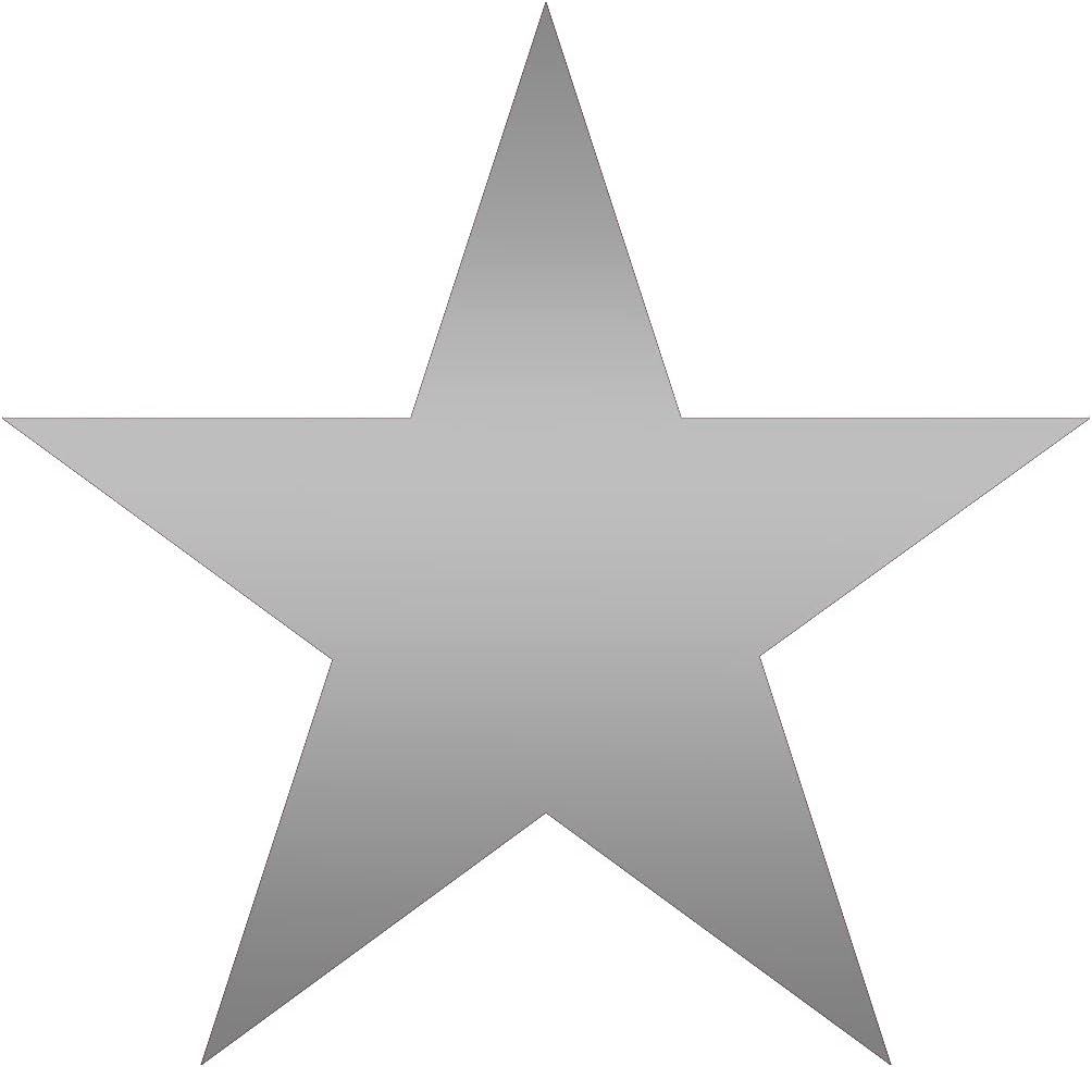 Stars Starburst Sky 2 (Metallic Silver) (Set Of 2) Premium Waterproof Vinyl Decal Stickers For Laptop Phone Accessory Helmet Car Window Bumper Mug Tuber Cup Door Wall Decoration