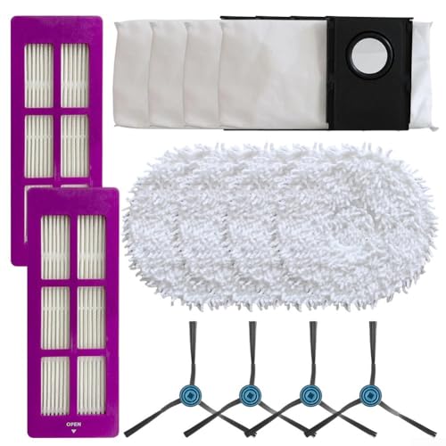 Hygienic Floor Solutions Essential Replacement Kits Filter Mop Cloth Dust Bag Side Brush Kit For Eureka J15 Pro Model Vacuum Cleaner(A)