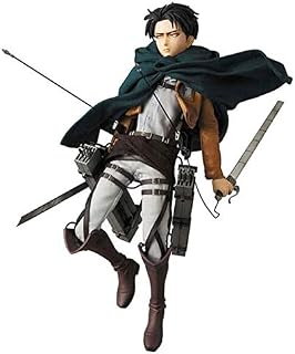 LIQIN Attack On Titan Figure Levi Ackerman PVC Anime Action Figure Model Toy Doll Ornaments Can Be Collected Surprise Gifts 22cm