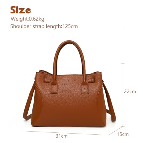 Bolso Satchel Mediano Mujer con Asa Superior miniatura 4