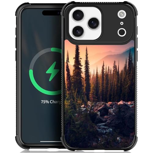 Coque iPhone Nmasd Pro Max antichoc rigide PC MagSafe arbre