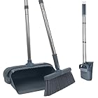 kör4u Besen-Set mit langem Stiel und Kehrschaufel - 180 Grad drehbarer Besenkopf, ergonomisch & platzsparend – für Tierhaare, Hartböden, Haushalt & Büro