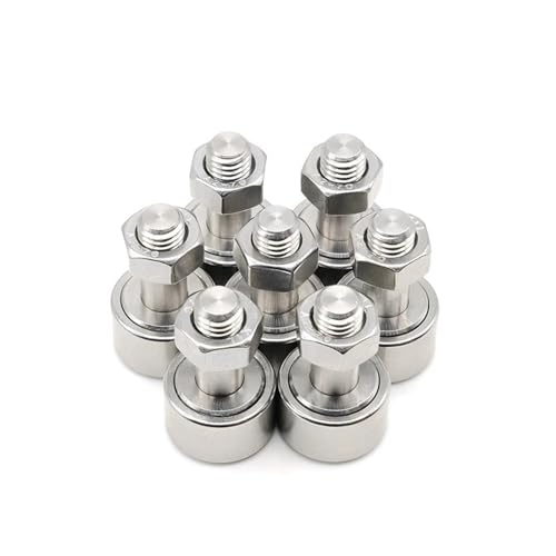 7Pcs CF5 Cam Follower Needle Roller Bearing M5x13x23mm SUS304 Stainless Steel Miniature Track Roller Bearing KR13 Engine Parts