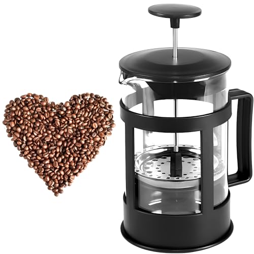 Cafeteira Prensa Francesa de Vidro 300ml Alça Resistente Café Leite e Chá