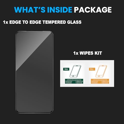 Image of FIRST MART Military Grade Gorilla Tempered Glass for Vivo X200T (6.78 Inch) With Edge To Edge Full Screen Coverage and Easy Installation Kit |Black