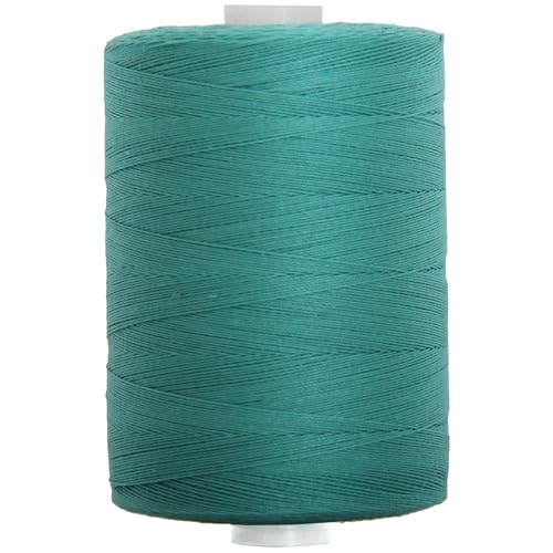 Image of ThreadArt Cotton Quilting Thread, 1000M 50 /3, Teal 3848 | Long staple cotton thread for quilting, sewing and serging. Low-lint, smooth thread for clean stitches and strong seams.