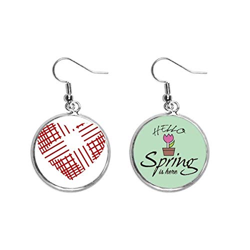 Pendientes de corazón con línea roja joyería fina y decorativa para ocasiones especiales